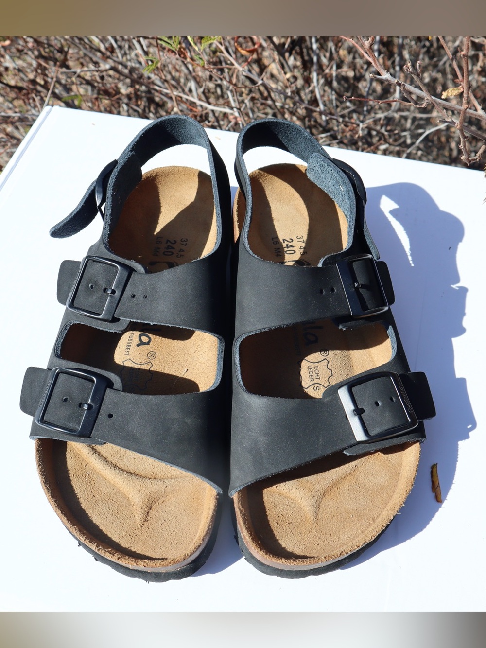 Birkenstock Betula black strap sandals | size 6 - Picture 2 of 5
